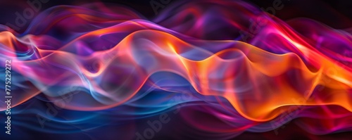 Abstract colorful wave patterns