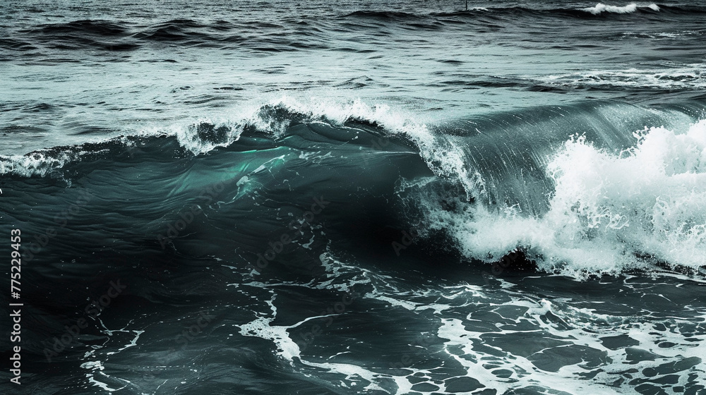 Close-Up Blue Sea Waves