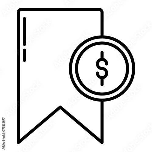 bookmark and money