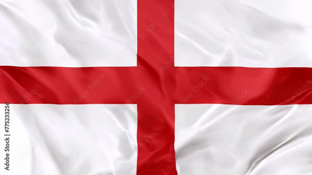 The national England waving flag in 3d background. The national England waving flag in 3d background.