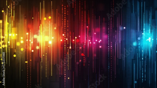 Vibrant Abstract Background With Bright Lights