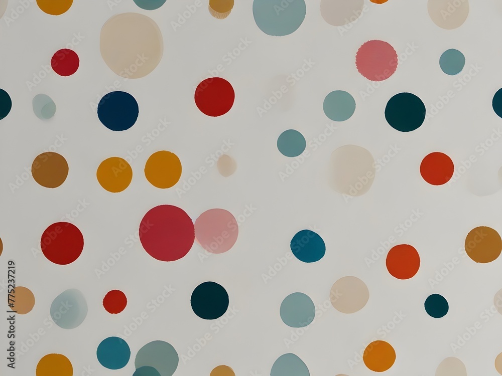 A minimalist design with a vibrant splash of color against a stark, white background, generative AI A minimalist design with a vibrant splash of color against a stark, white background, generative AI