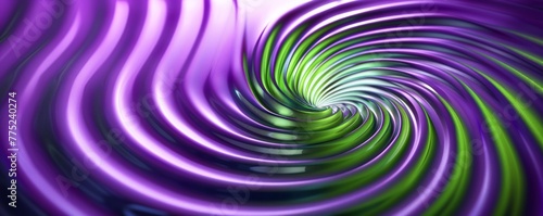 Abstract purple and green swirls