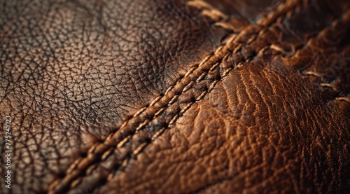 close up of leather jacket © paul