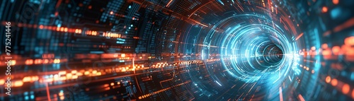 A journey through the data tunnel reveals the breathtaking speed of digital connectivity, a testament to technological advancement
