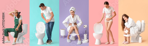 Collage of young people wit...