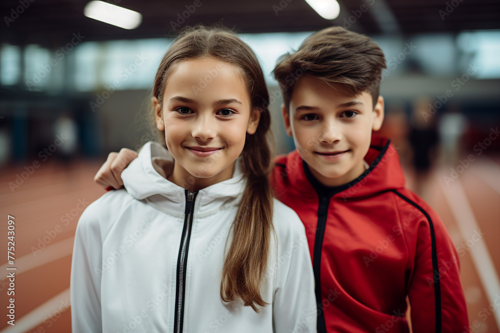 Young students and pupils in school college library on a break spending study year back school Generative AI Young students and pupils in school college library on a break spending study year back school Generative AI