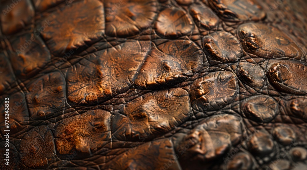 close up of leather jacket