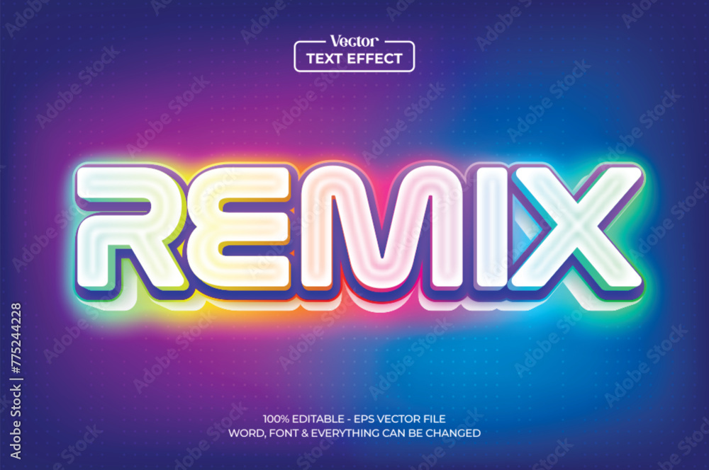 Rainbow 3D text effect. Editable text style effect with colorful theme. Rainbow 3D text effect. Editable text style effect with colorful theme.