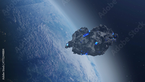 3d rendering-Large Asteroid Heading Earth
Realistic cinematic view,4K, 2024
