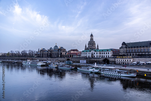 A short evening stroll through the beautiful historic city centre of Dresden - Saxony - Germany 
