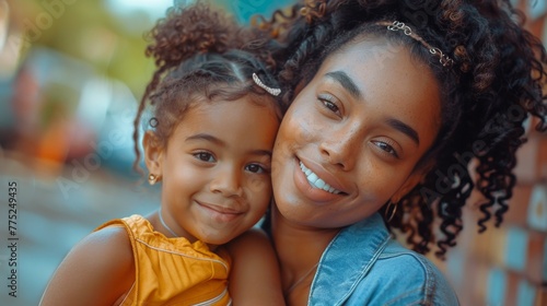 Woman Holding Small Child