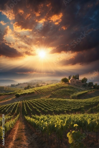 Wallpaper Mural Drip Irrigation System Watering Field Crops, Sprinklers Watering the Field Torontodigital.ca