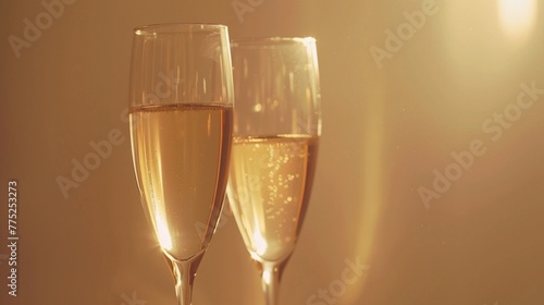 two glasses of champagne