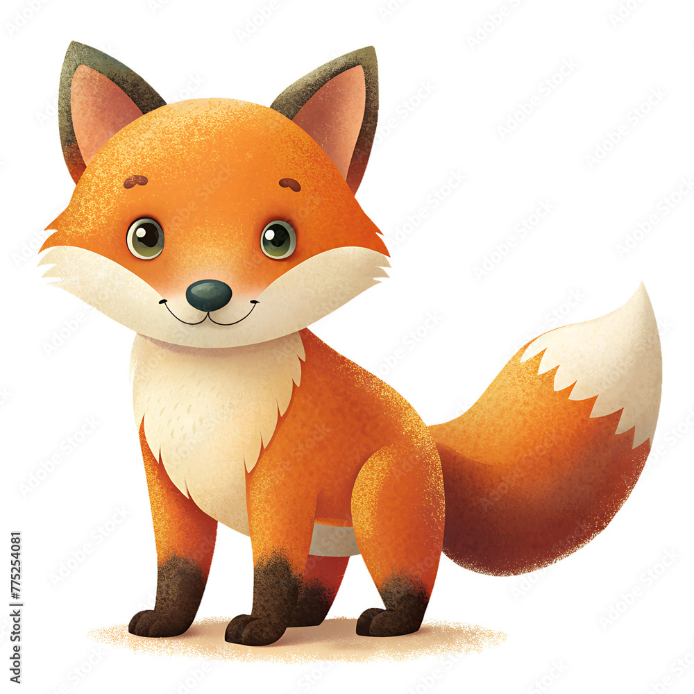 cute Fox isolated on transparent background cute Fox isolated on transparent background