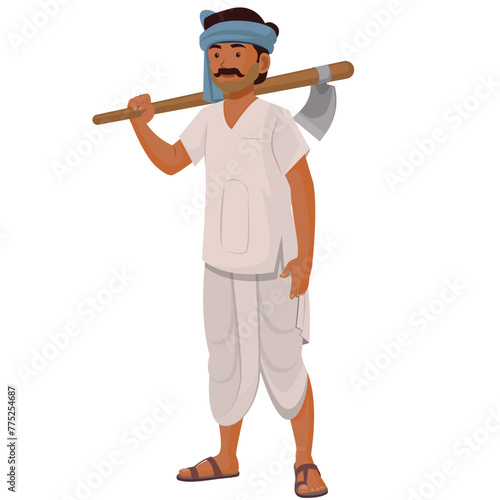 Indian Farmer, India village man
