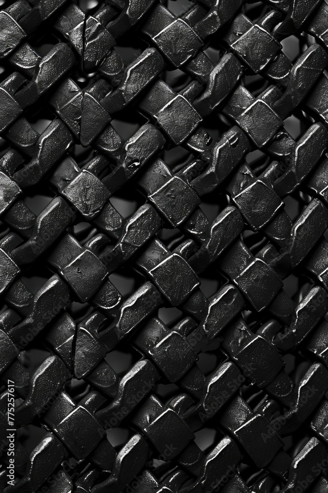Obraz premium Black and white photo of a brick wall. Suitable for architectural design projects