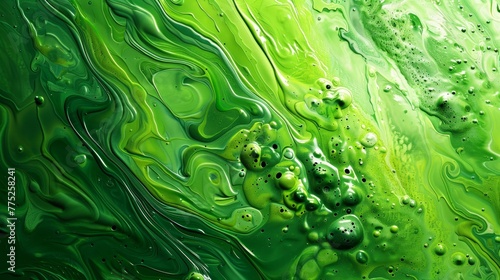 Green Paint Background Abstract