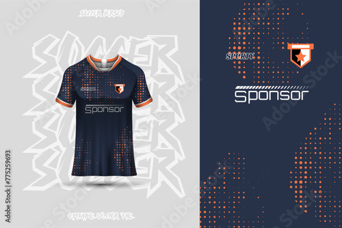 Football jersey design template, suitable for jersey design, background, poster.