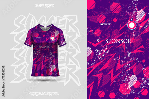 Football jersey design template, suitable for jersey design, background, poster.
