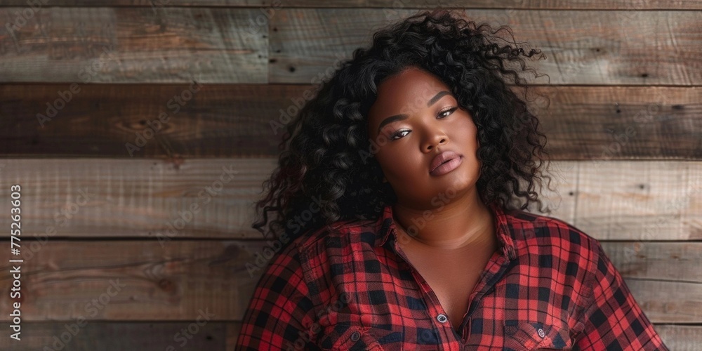 beautiful female model plus size on a simple isolated background beautiful female model plus size on a simple isolated background