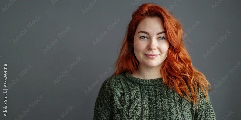 beautiful female model plus size on a simple isolated background beautiful female model plus size on a simple isolated background