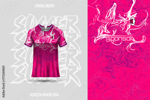Football jersey design template, suitable for jersey design, background, poster.