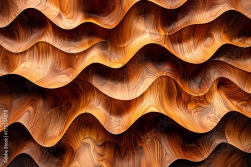 Wooden wave Texture Background 