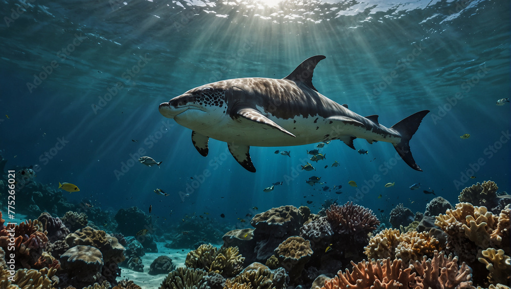 Fototapeta premium fish in the river