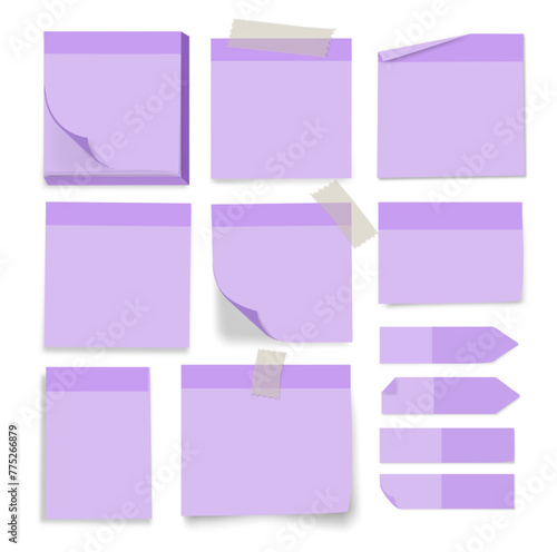 post its all variations purple flags square, tape