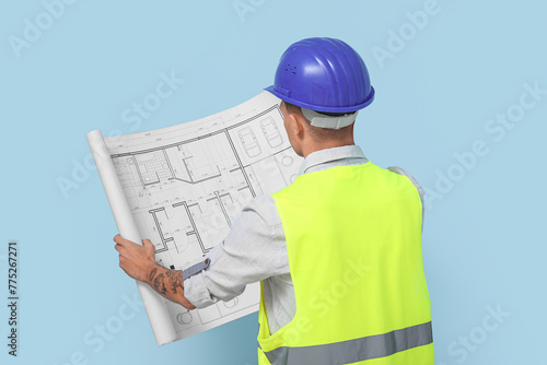 Young male engineer with bl...