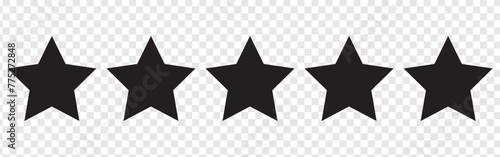 Five stars for concept design. Stars rating review icon for website and mobile apps. 11 11
