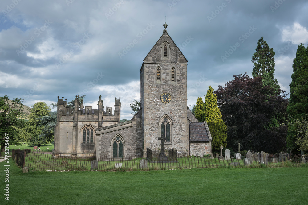 The Holy Cross Church near Ilam in the peak district national park.
