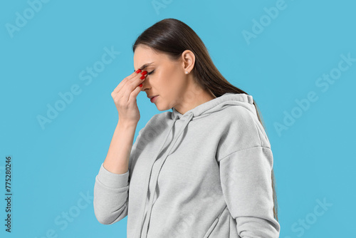 Young woman suffering from ...