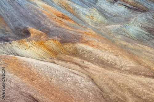 Vivid Tunupa Volcano Colors in Textured Landscape