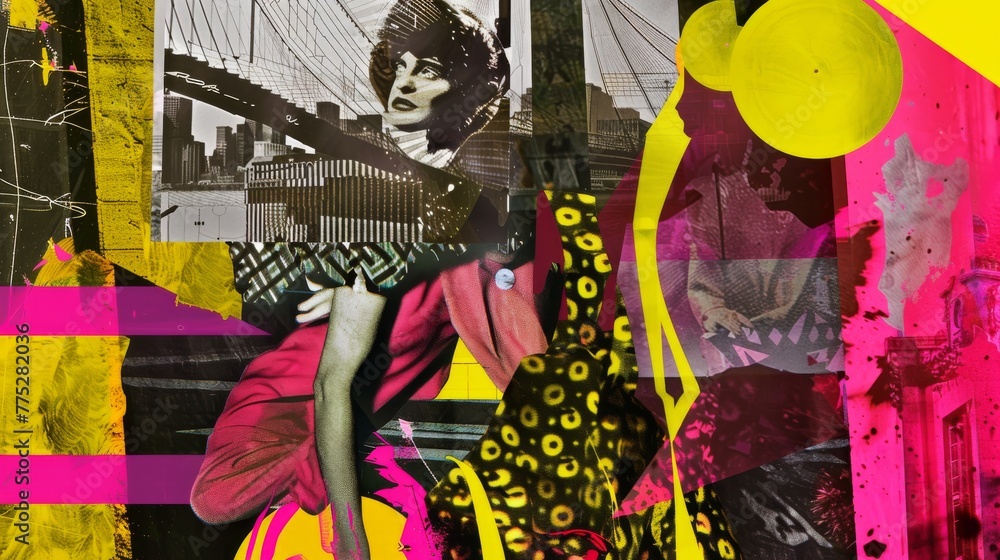 Naklejka premium Collage Art Idea