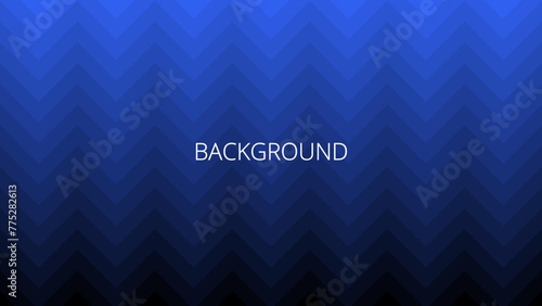 Black and blue zigzag background. Abstract banner with zig zag lines. Gradient blended chevron or herringbone	
