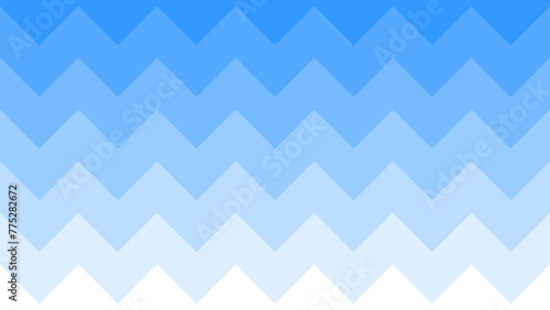 Blue and white chevron background. Abstract banner with broken lines. Gradient blended zigzag © Irina Shats