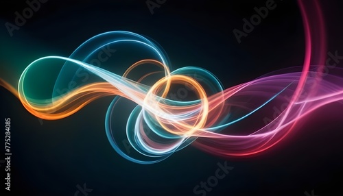 Combining light and aerial movements to form a unique abstract posture of light motion with rich color rendering.