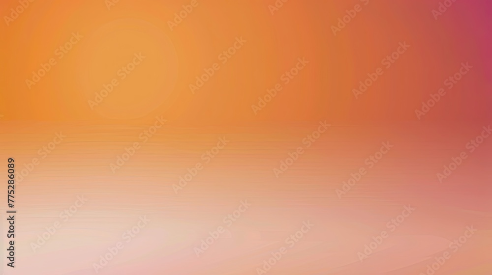 Pastel wallpaper with blurred orange light. Bright, minimalistic, with a soft gradient of water. Blurred texture. Horizontal gradient background. - obrazy, fototapety, plakaty 