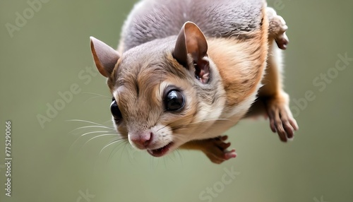 a-flying-squirrel-with-its-ears-flattened-against-upscaled © Sindh