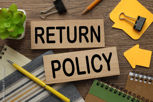 Wallpaper Mural return policy bright sticker points to text on blocks Torontodigital.ca