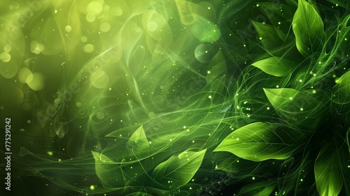 Organic green energy, abstract ESG background