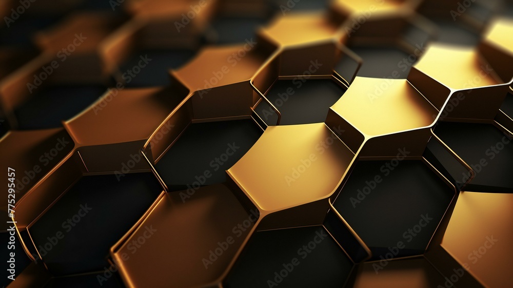 abstract 3d background with hexagons abstract 3d background with hexagons