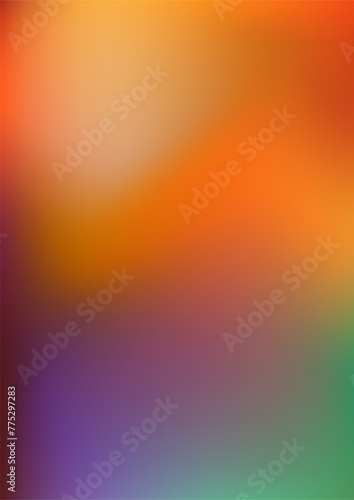 Gradient Background, Orange, Purple, Green Colors