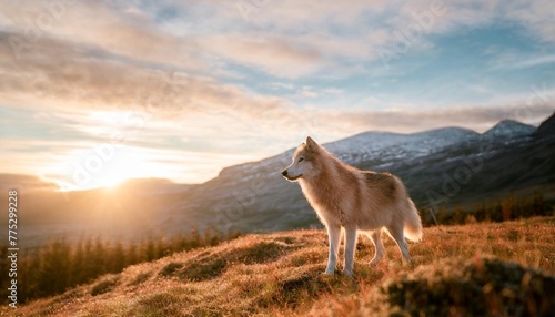 arctic wolf in nature