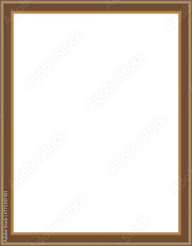 Modern interior frame. Classic frame in gallery.