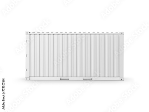 Container on white background