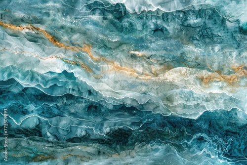 Detailed painting of a wave, perfect for artistic projects
