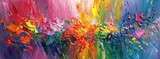 Colorful abstract art dynamic expressionist background setting